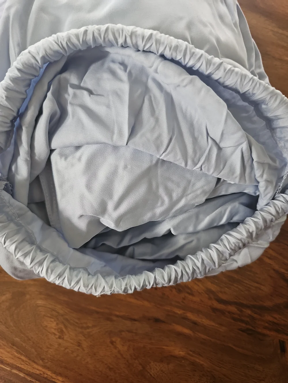 Quince Organic Bamboo Duvet Cover Set 2 Shams Size Full / Queen In Sky Blue New!